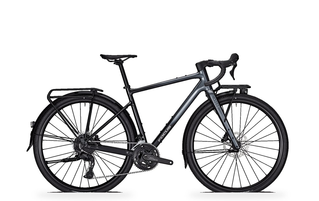 Bicicleta FOCUS ATLAS 6.8 EQP (Gravel, aluminio, color gris)