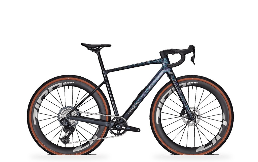 Bicicleta FOCUS ATLAS 8.9 (Gravel, carbono, color negro)