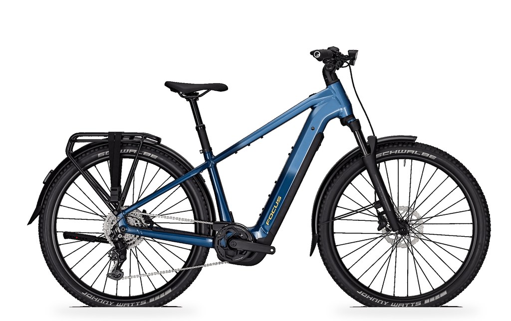 Bicicleta FOCUS AVENTURA² 6.7 (E-Trekking, aluminio, color azul)