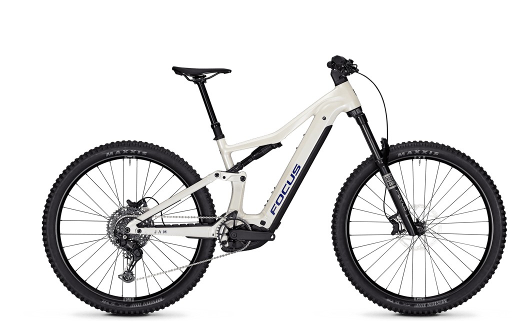 Bicicleta FOCUS JAM 7 (E-MTB doble, aluminio, color blanco)