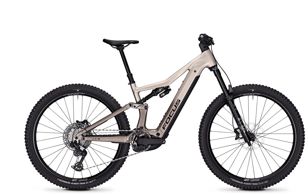 Bicicleta FOCUS JAM 9 (E-MTB doble, aluminio, color plata)