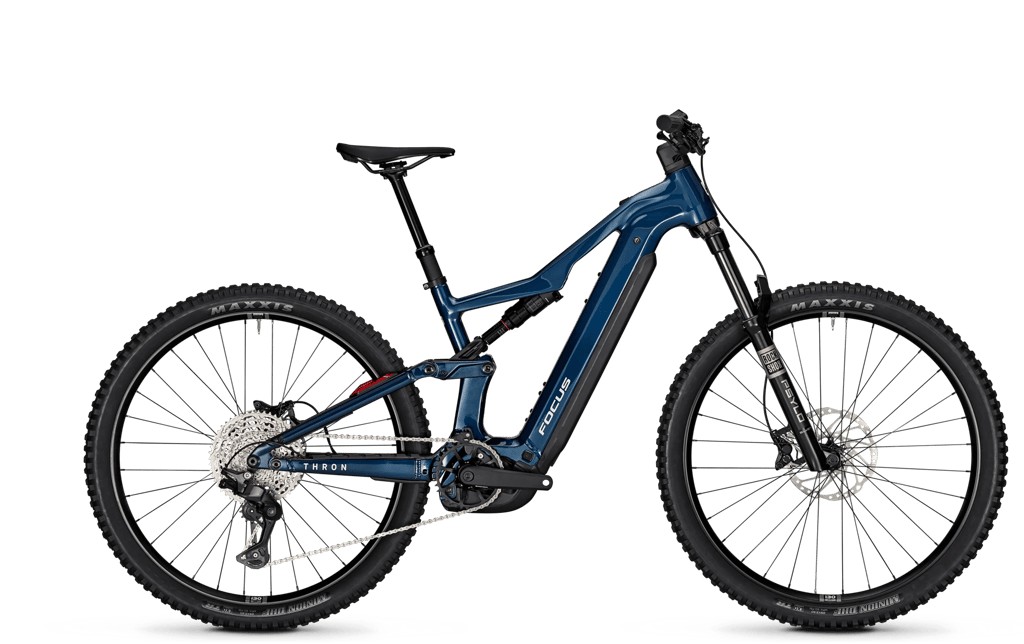 Bicicleta FOCUS THRON 8 (E-MTB doble, aluminio, color azul)