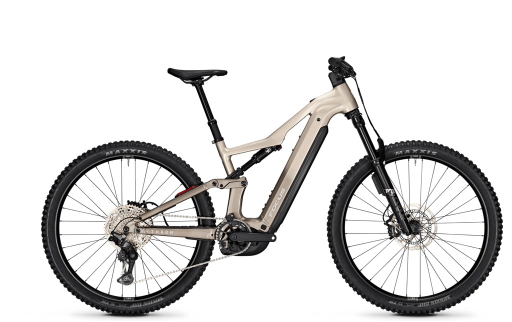Bicicleta FOCUS THRON 9 (E-MTB doble, aluminio, color plata)